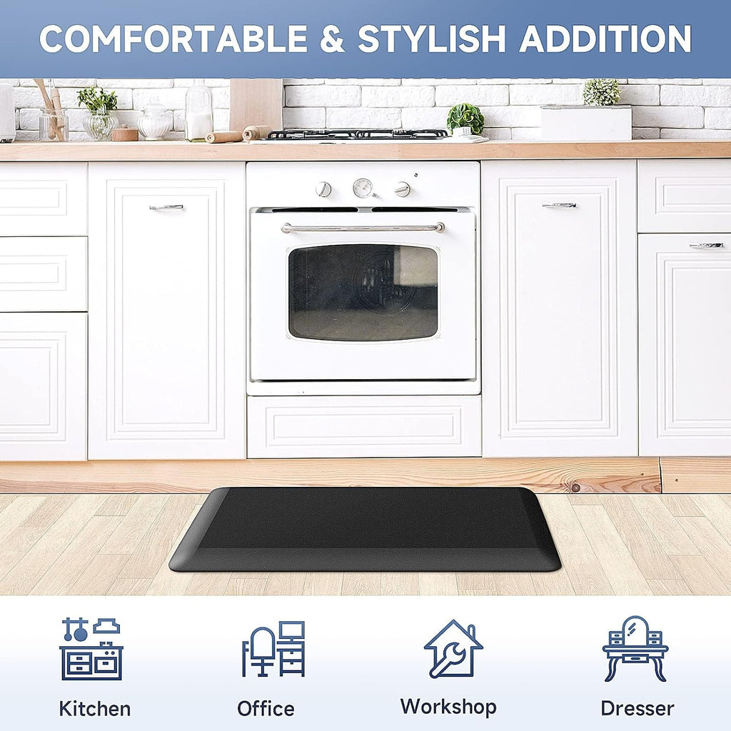 4/5 Inch Thick Kitchen Mats for Floor, Kitchen Rug for Standing | Non-Slip, Thicker, Stain Resistant, Water Resistant