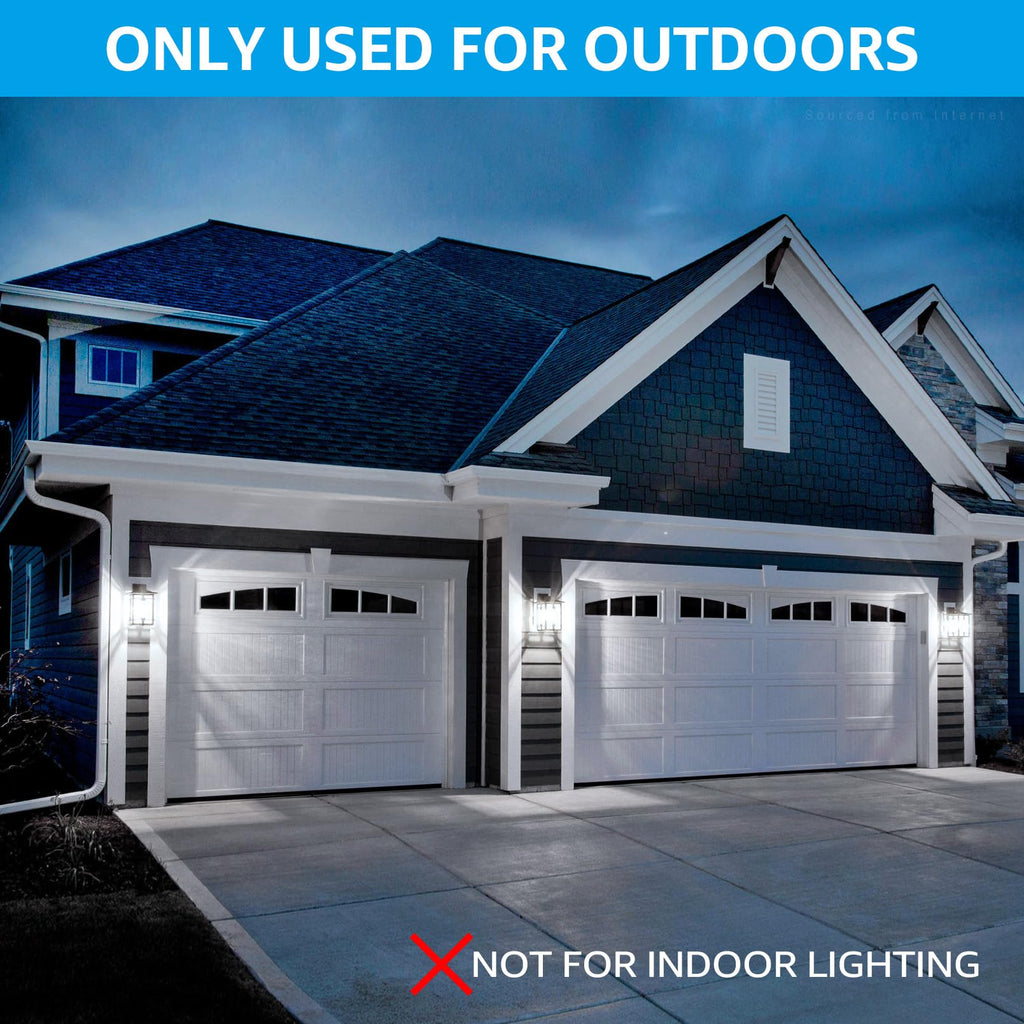 4-Pack Dusk to Dawn LED Light Bulb Outdoor, A19, 5000K