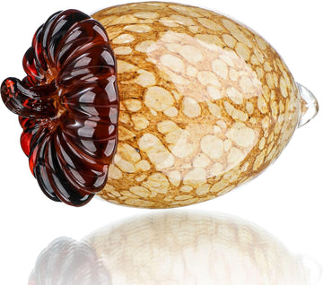 Hand Blown Glass Acorn Figurines, Crystal Acorns for Decorations