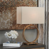 Signature Design by Ashley Mahala Traditional 28" Braided Metal Round Single Table Lamp, 3-Way Switch, UL Listed
