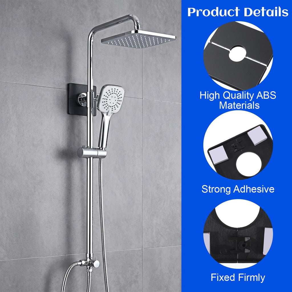 3PCS Escutcheon Plate Self-Adhesive Shower Arm Wall Split Flange