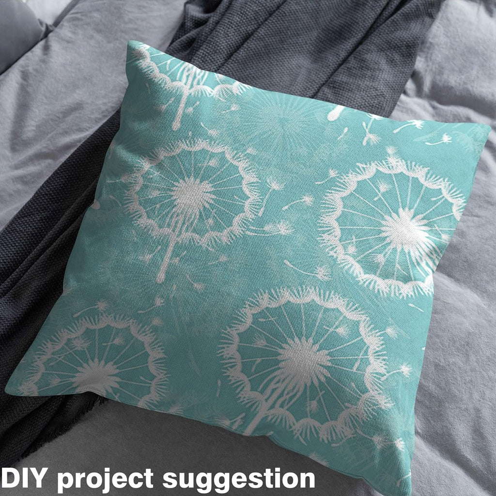 Dandelion Fabric by The Yard Wild Outdoor Flowers Rustic No Stretch Sewing Fabric Botanical Floral Natural Plants
