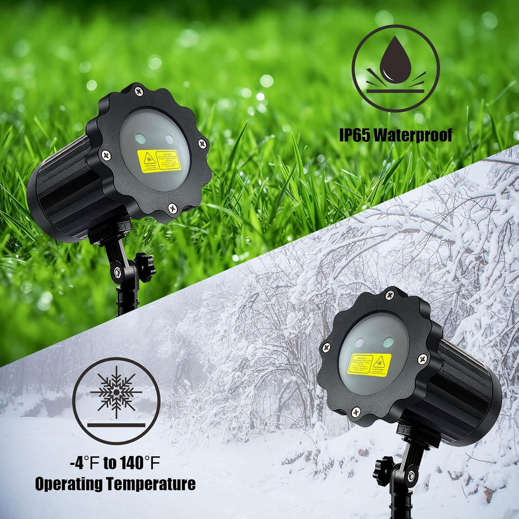 Brighter Christmas Projector Lights Outdoor, Waterproof Laser Christmas Projector with Remote, Christmas Spotlight