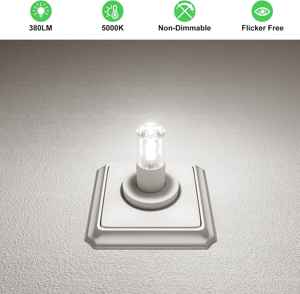 G4 LED Bulbs Daylight White 5000K 3W 12V JC Bi-Pin Light Bulbs LED G4 20W-30W T3 Halogen Bulb Replacement Landscape