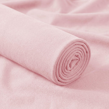55 Inch Wide Microfiber Polyester Fabric, 1 Yard, Pink