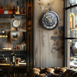 Decorative Wall Clock - Oversized 3D Steampunk Large Wall Clock, Vintage Industrial Steampunk Large Clock for Living Room Décor