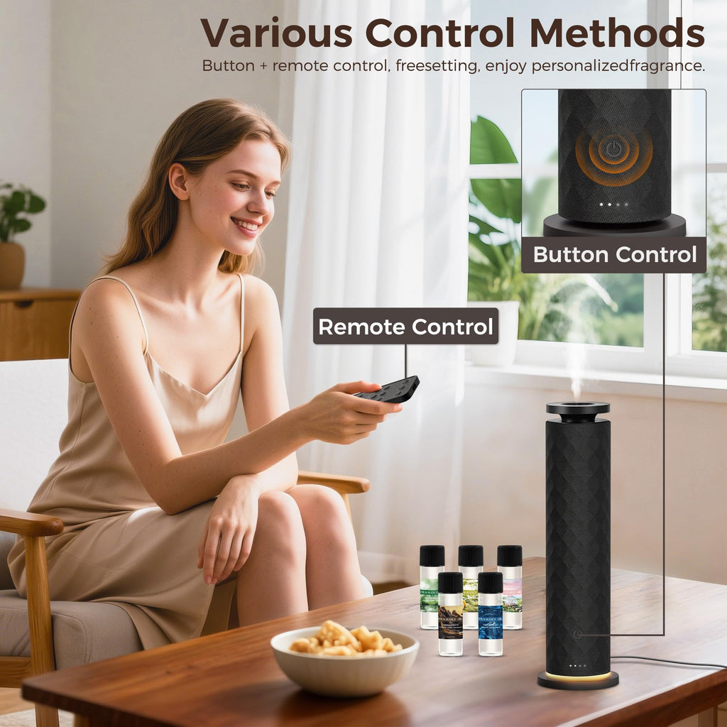 Hotel Scent Diffuser, Waterless Scent Diffuser, Quiet Operation, Suitable s, Offices, and Hotels, Contains Five