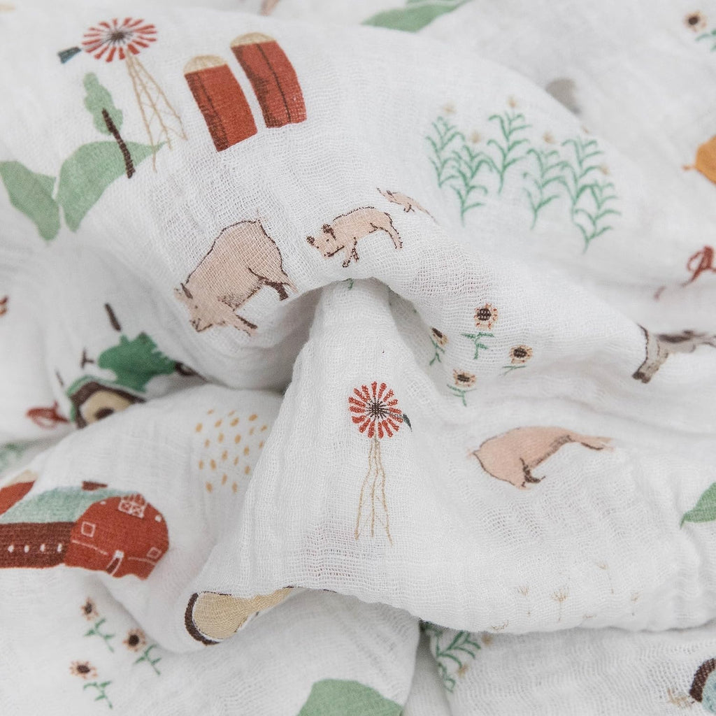 Unicorn Muslin Swaddle Blanket for Newborns & Infants | Soft & Breathable Fabric | Set of 3 Baby Blankets