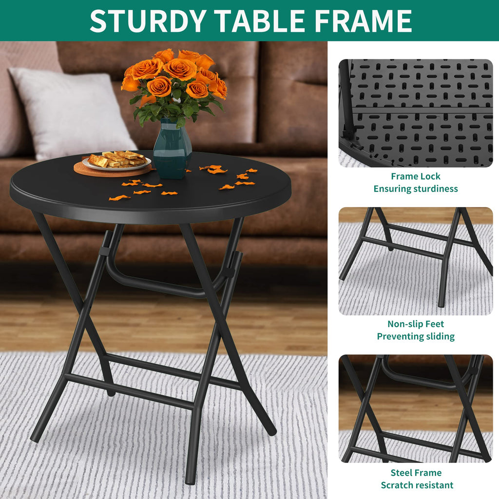 32 Inch Round Folding Table for Outdoor/Indoor