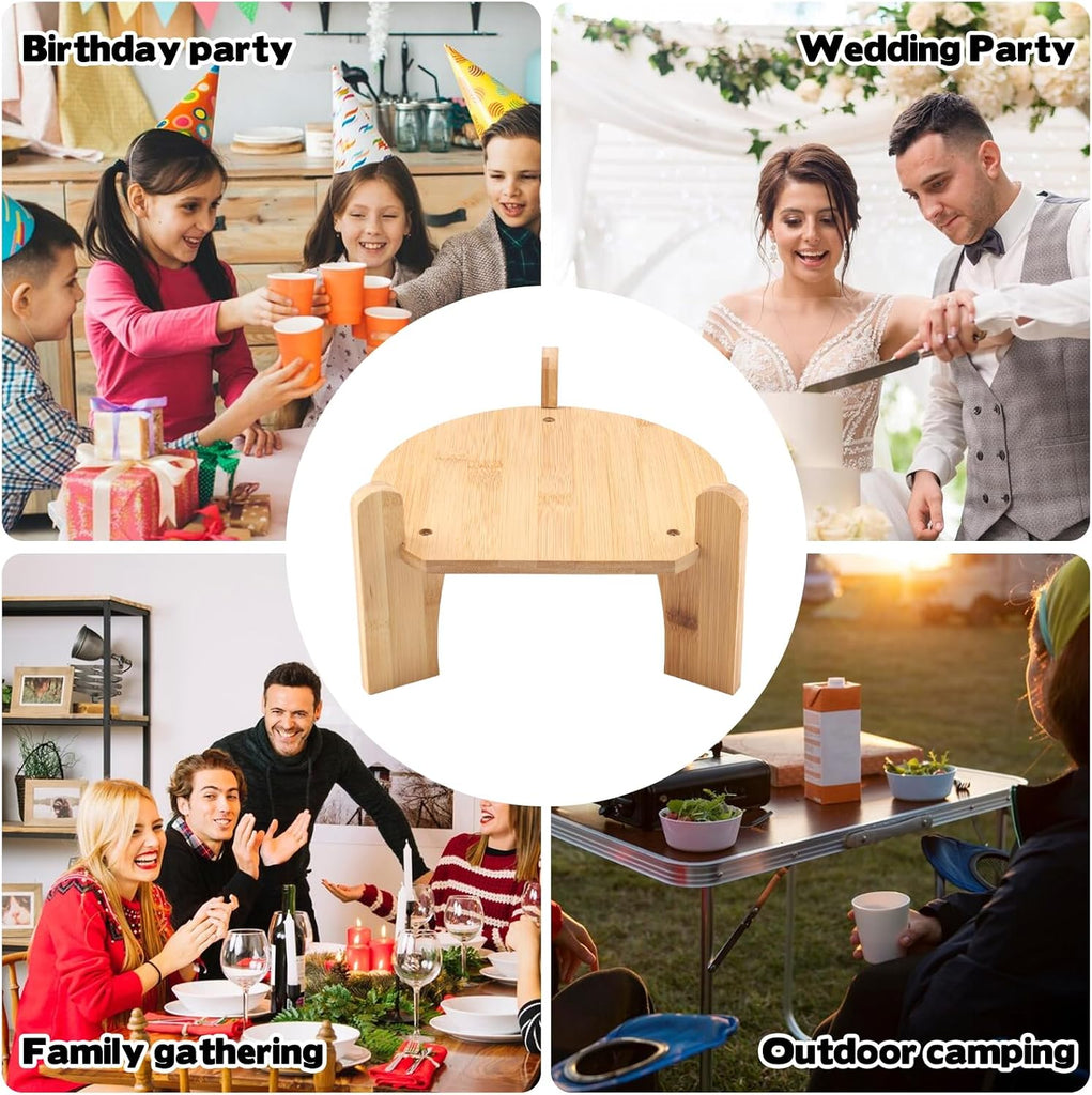 Wooden Drink Dispenser Stand, Beverage Dispenser Stand and Water Jug Holder, Drink Stand for Families, Parties