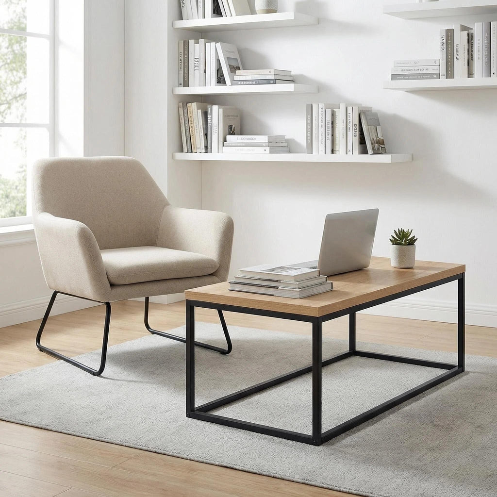 Natural Oak Coffee Table, 40"