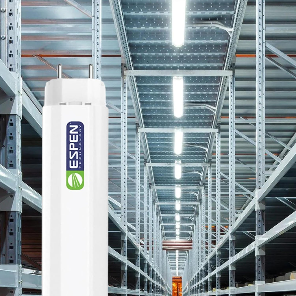 25 Pack 4FT LED T8 Type B Light Tube, Ballast Bypass, Internal Driver, Single or Double-End Power, 15W, 2200 Lumens