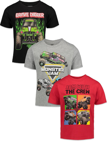 Boys' Pack Short Sleeve T-Shirts Toddler to Big Kid