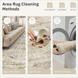 Runner Rug 2'6" x 10' Washable Non-Slip Runner Rugs for Kitchen Bathroom Laundry Room Vintage Ultra 