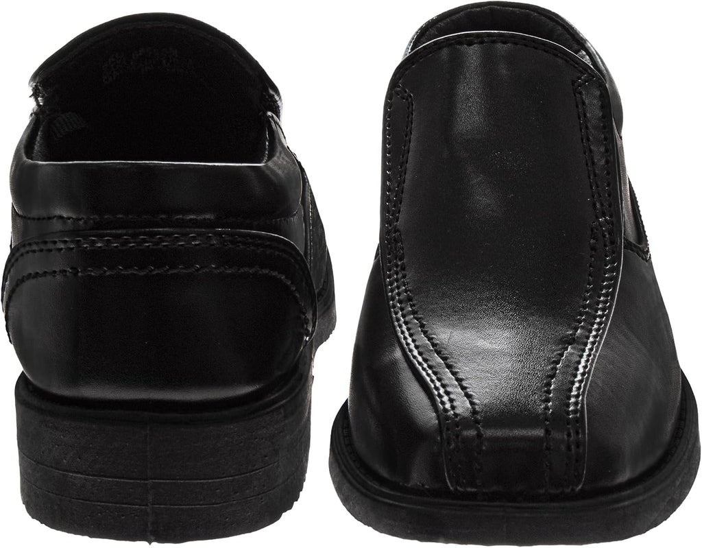 Kids Classic Slip-On Loafers Faux Leather Dress School Shoes for Boys- Toddler Little Kid Big Kid