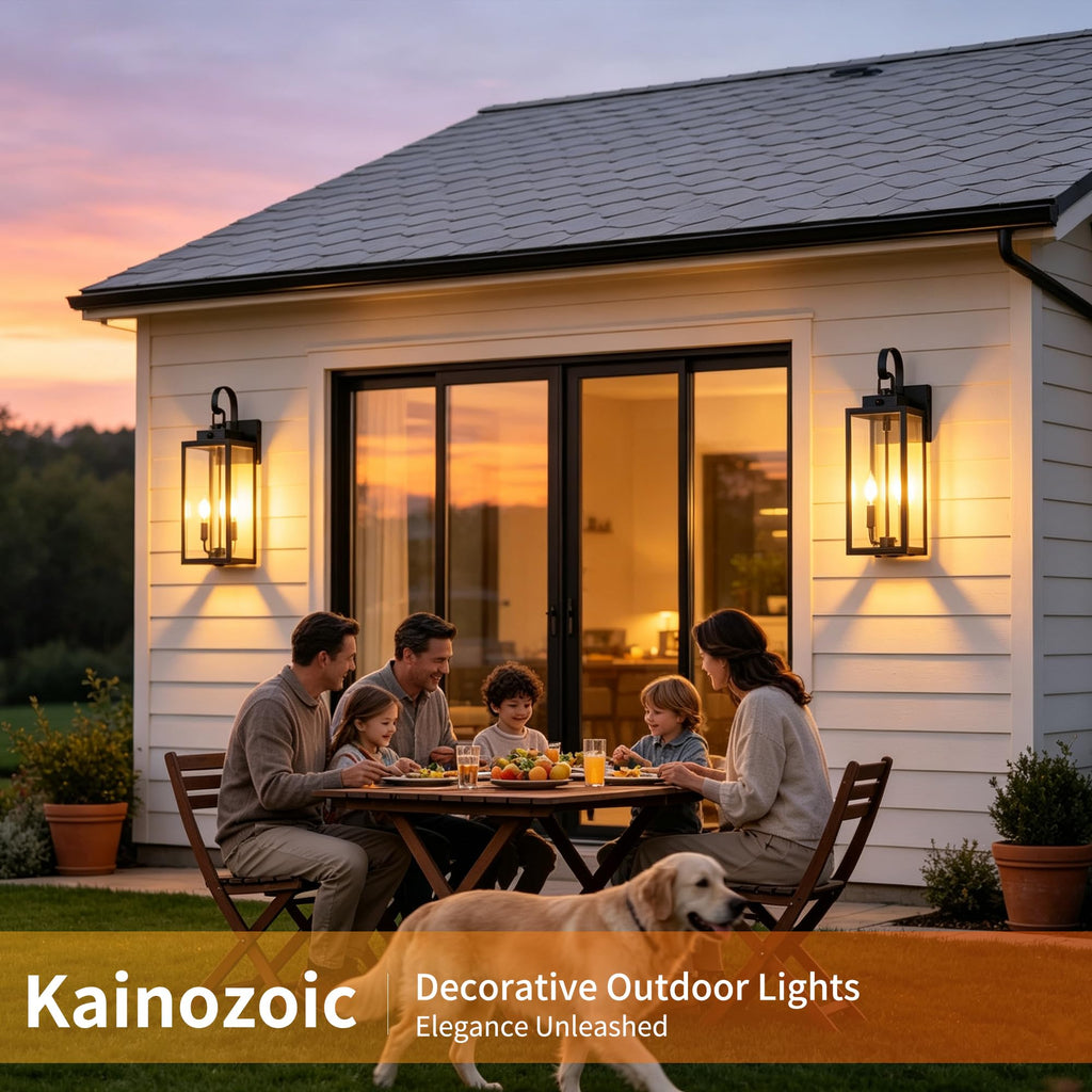 20 Inch Motion Sensor Dawn to Dusk Outdoor Sensor Light Fixture Anti-Rust Exterior Wall Lighting Waterproof Outdoor