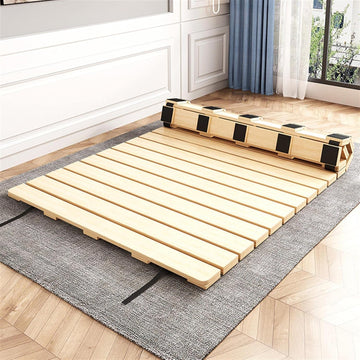 Breathable Bed Plate Solid Wood Futon Frame FoldingFoldable Wooden Bed Board - Solid Wood Support for Tatami Floor