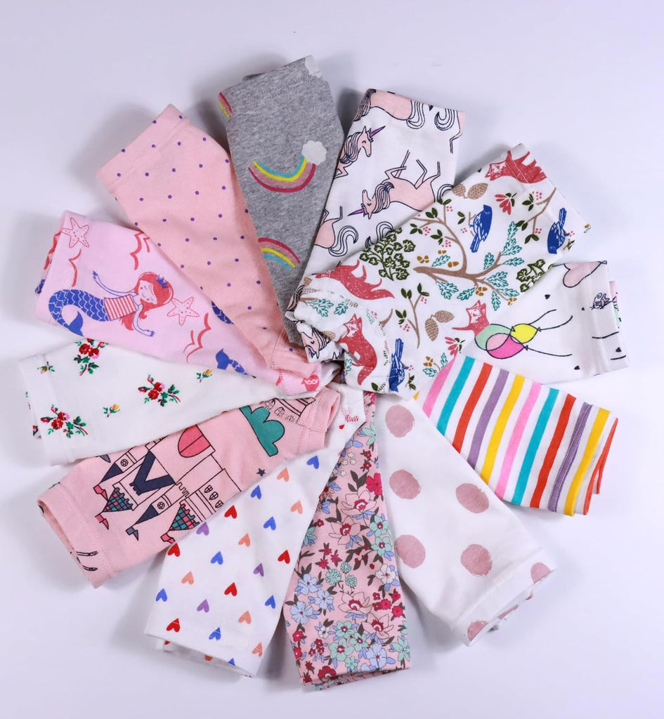 Girls Soft Boyshort Panties Cotton Briefs Kids Underwear