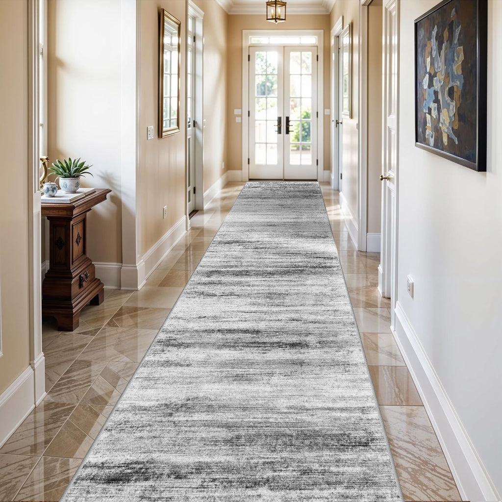 3x20 Washable Hallway Runner Rug: Extra Long Runners Living Room Dining Room - Stain and Water Resistant Rugs with