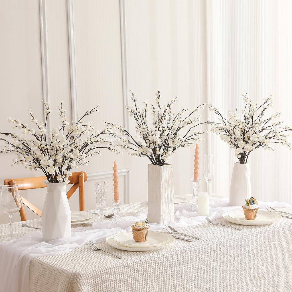 White 10 Stems Babys Breath Artificial Flowers Decor