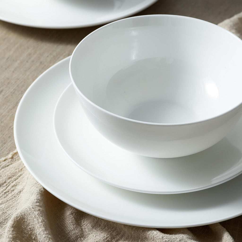 Lain Blair Bone China 12-Piece Dinnerware Set, White