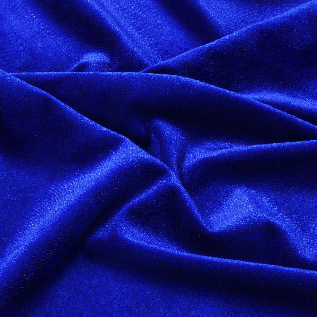 Royal Blue Velvet Fabric by The Yard, 1 Yard x 60 Inch Wide