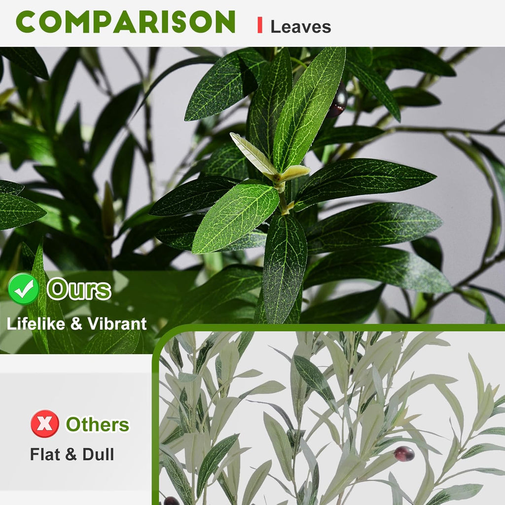 Large Faux Olive Tree Tall Artificial Trees with Pot Indoor Outdoor Realistic Floor Fake plantas Living Room Bedroom