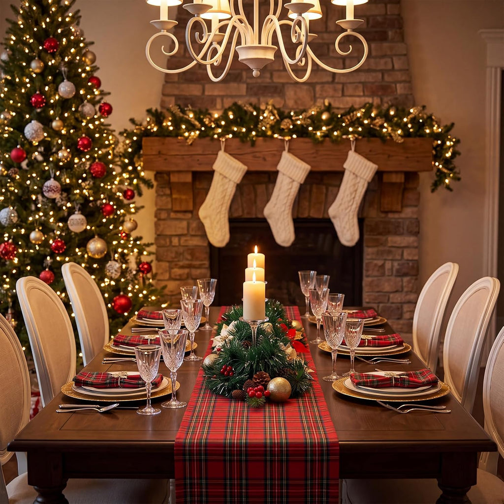 Christmas Table Centerpiece Kit, DIY Wine Glass Decor
