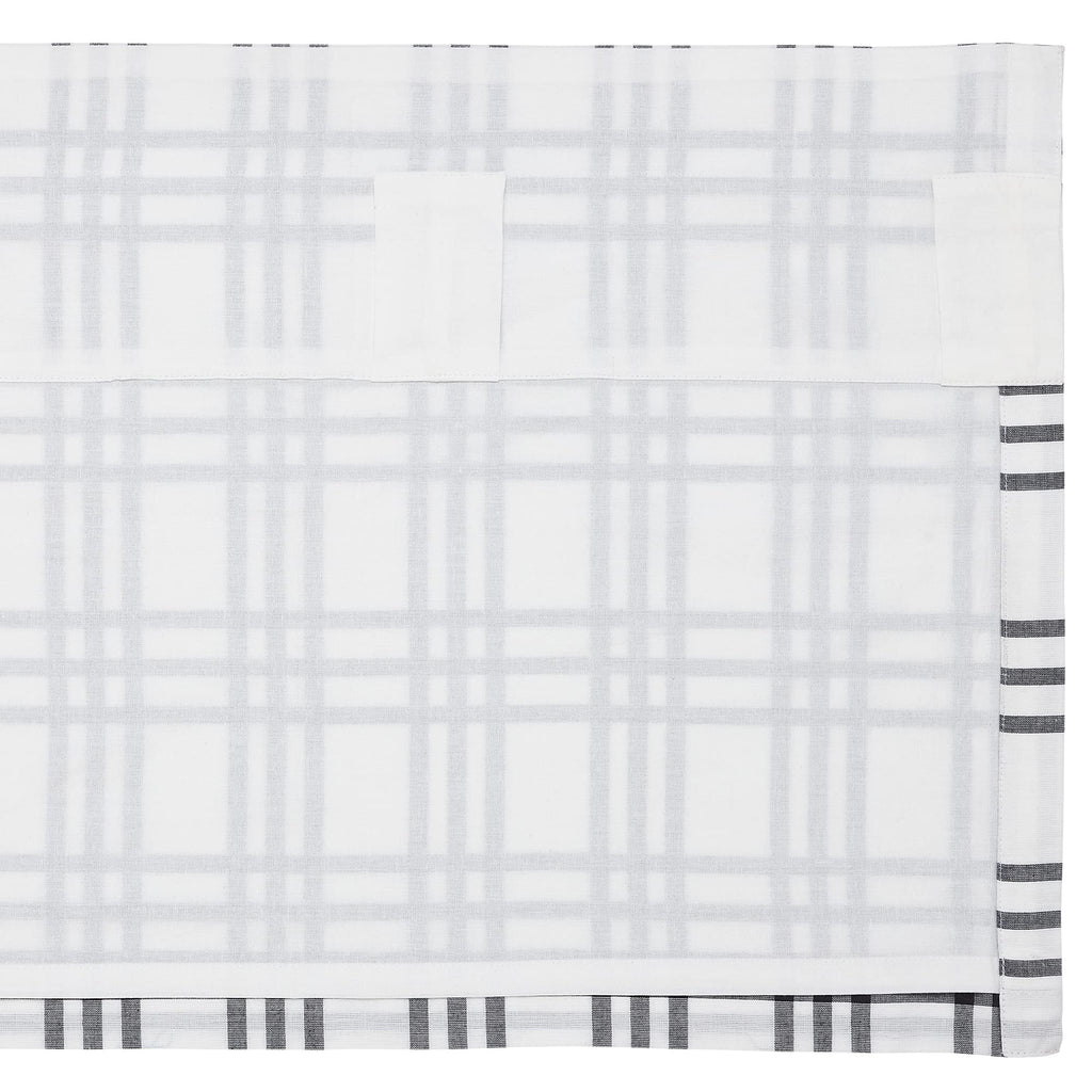 Sawyer Mill Plaid Valance, Black, 16x61