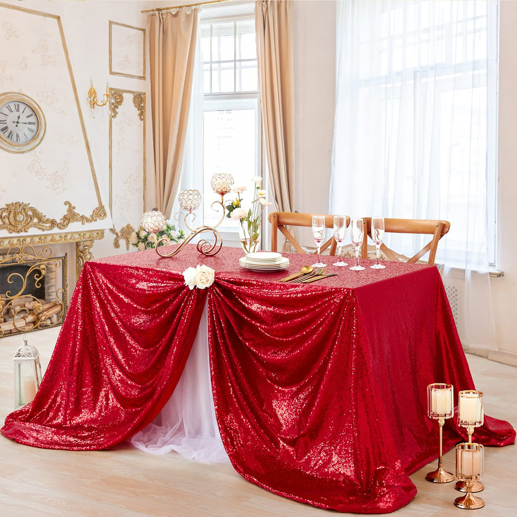 Sequin Tablecloth Red Sparkly Sequin Tablecloth Christmas Day