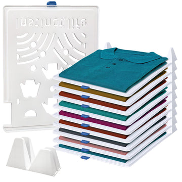 15-Pack Tshirt Organizer Stackable Closet Organizer Portable Detachable