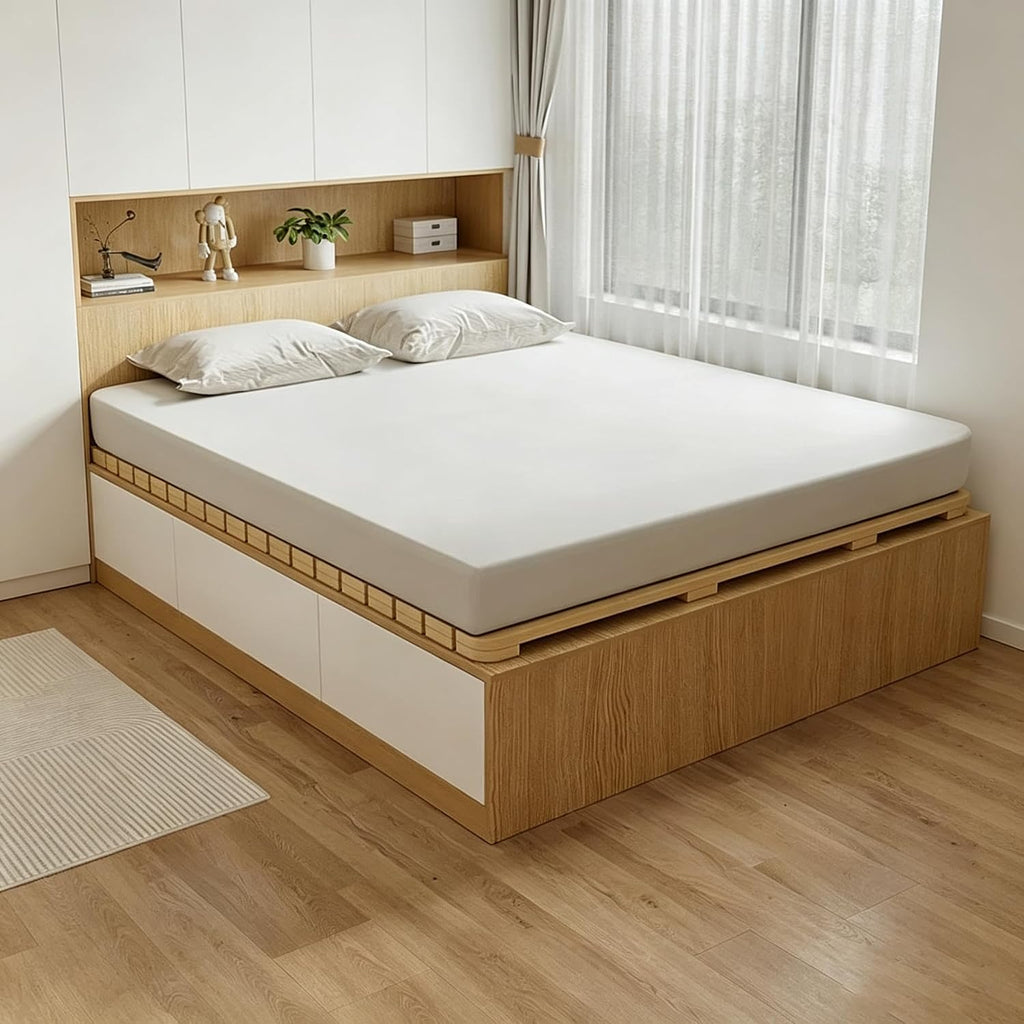 Foldable Floor Bed Frame Tatami Bed, Bed Frame for Floor Sleeping
