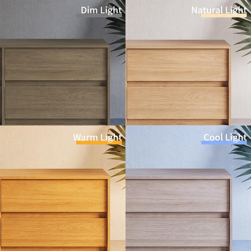 Oak 8 Drawer Dresser, 53" Wide Chest of Drawers