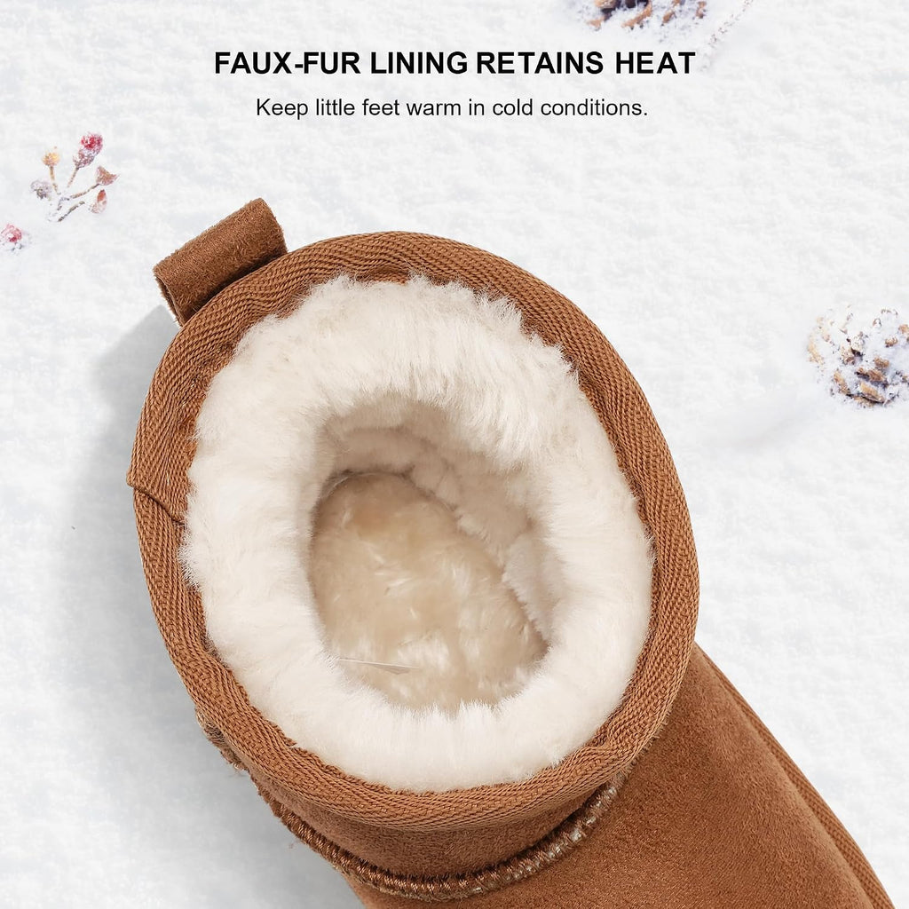 Kids Snow Boots Girls Boys Winter Ankle Boots