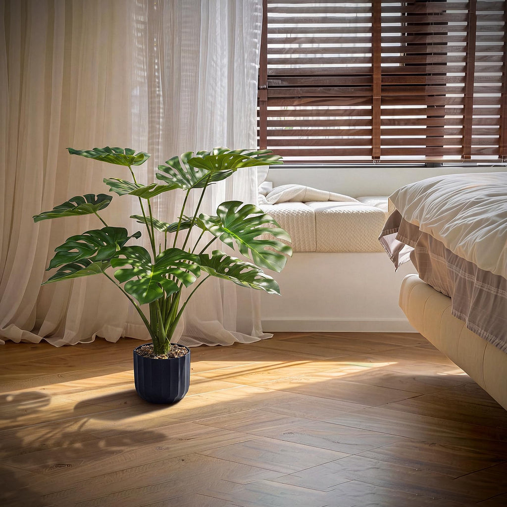 Fake Plants, Artificial Monstera Plant in Pot
