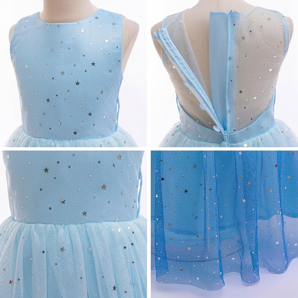 Flower Girls Tulle Dress Bridesmaid Sparkle Wedding Pageant Dresses Princess Birthday Party