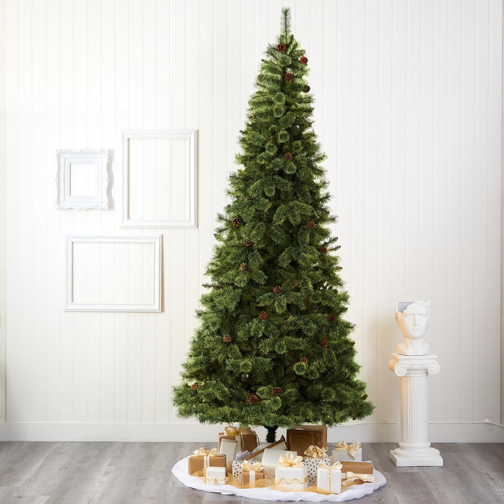 10ft. White Mountain Pine Artificial Christmas Tree with 1875 Bendable Branches