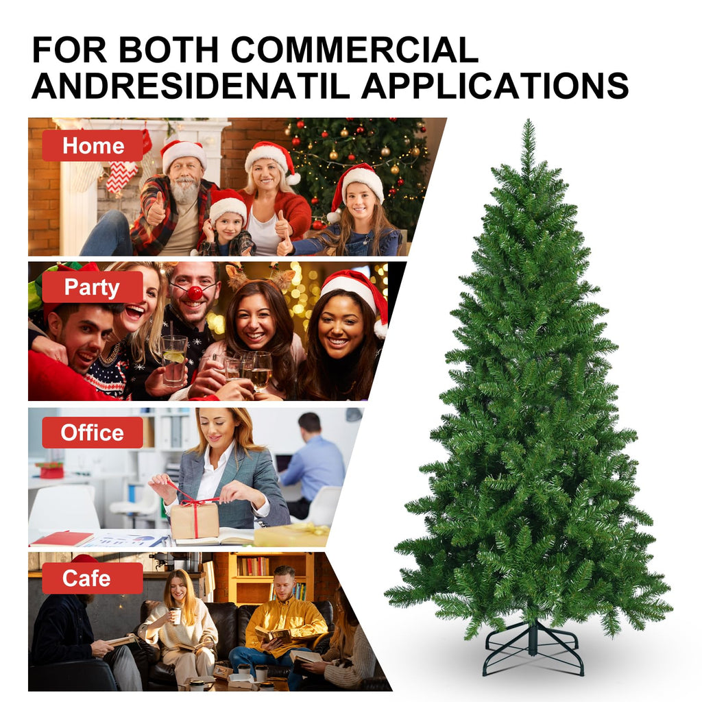 8ft Green Pencil Artificial Christmas Tree