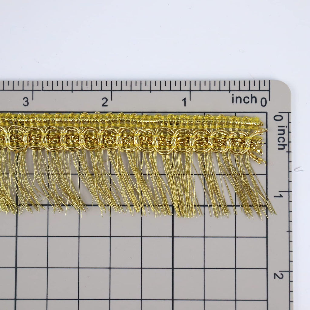 Gold Fringe Tassel Lace Trim 12 Yards Gold Fringe Fibre Ribbon Trim for Sewing Lampshade Curtain Decoration