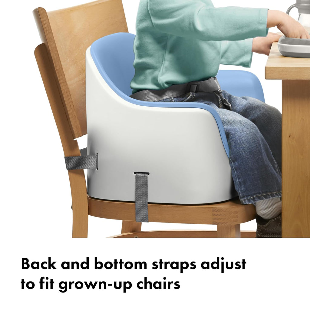 Nest Toddler Booster Seat with Removable Cushion, Dusk | Portable Toddler Booster Seat, Folds Flat For Travel