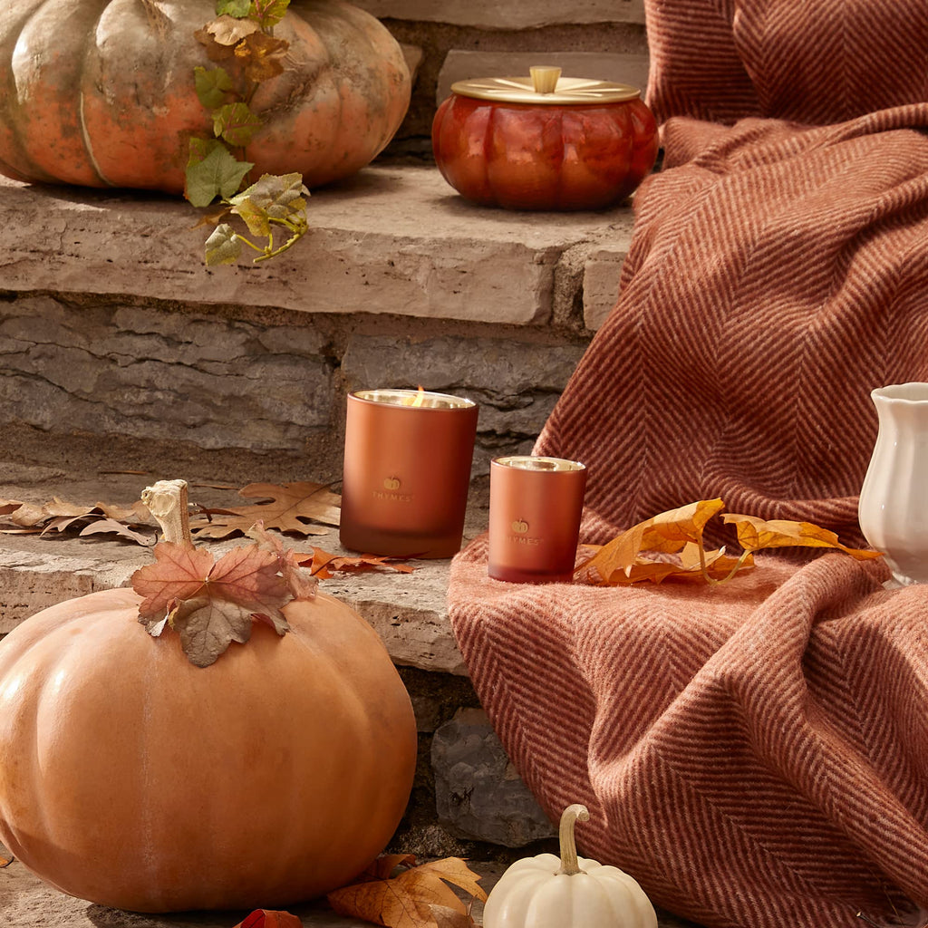 Scented Candles Decor - Luxury Home Fragrance Gifts for Women & Men - Fall Candles with Creamy Pumpkin, Nutmeg, &