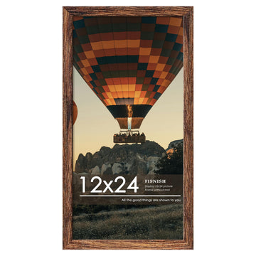 12x24 Picture Frame, Brown Poster Frame, 1 Pack
