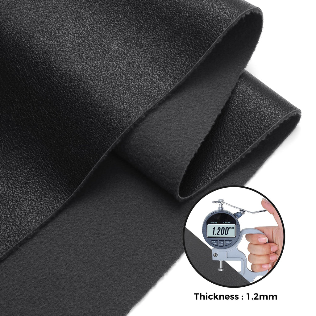 Faux Fur Fabric - Faux Leather Sheets PU Material 1.2mm Thickness Soft and Stretchy Apply to Outdoor Boat Automotive