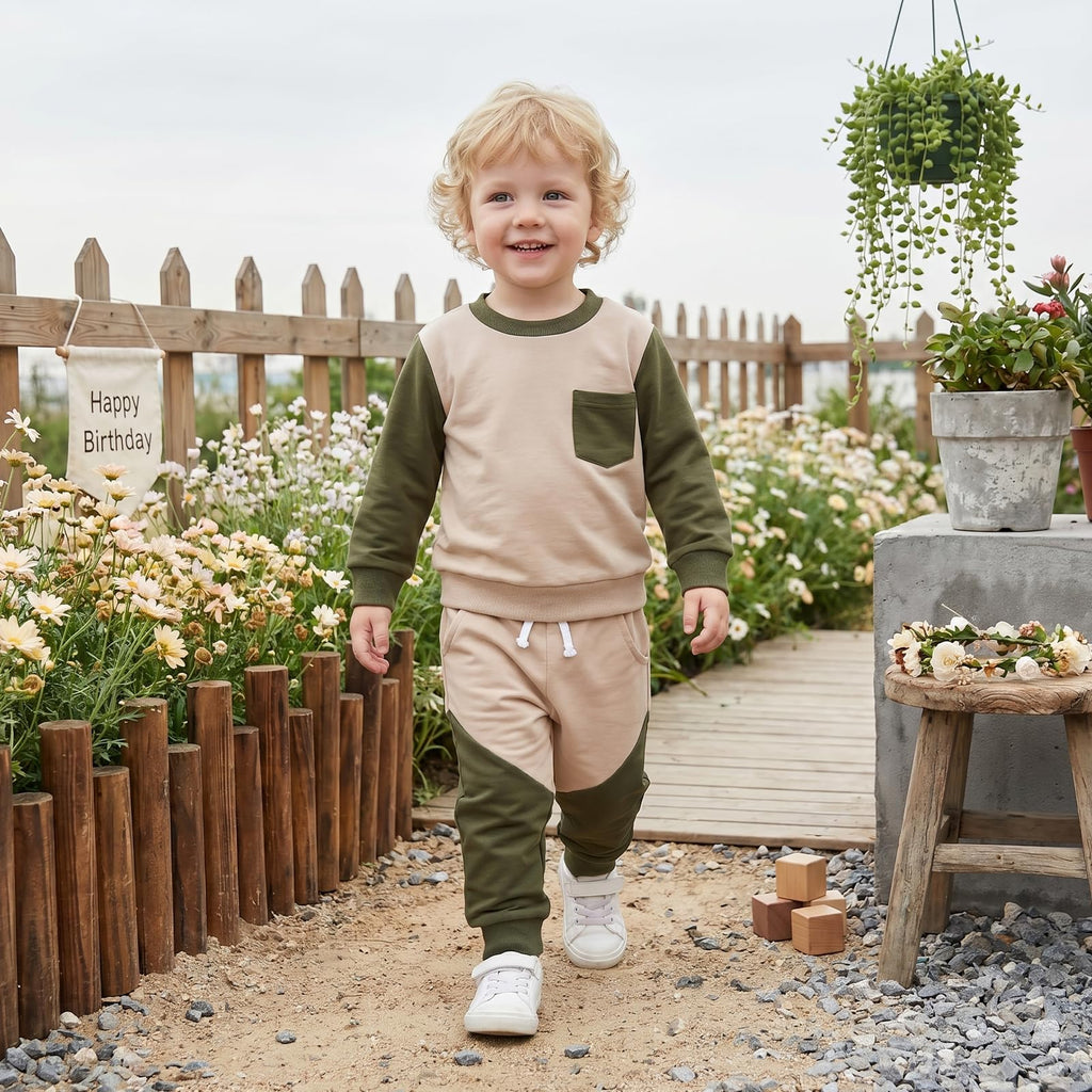 Toddler Clothes Piece Set Sweatshirts Jogger Pants Baby Boys Girls Outfit