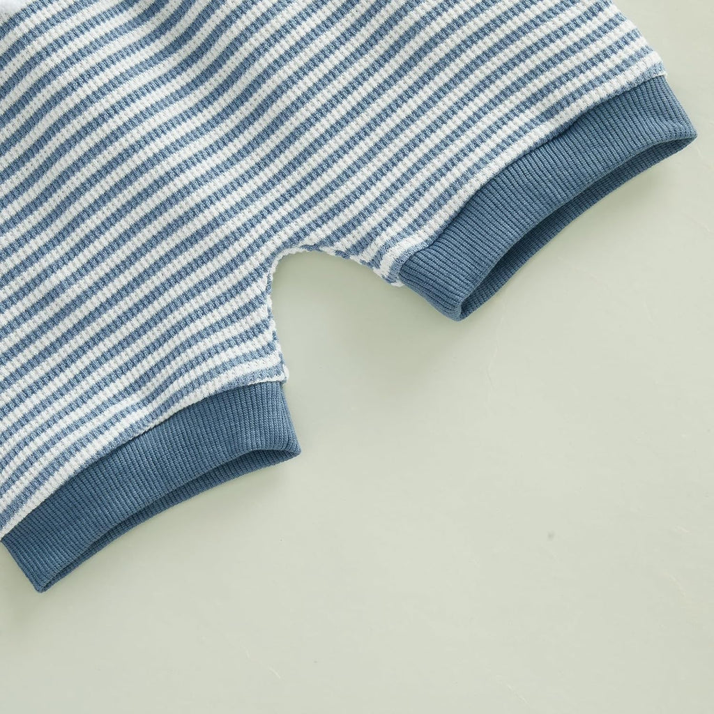 Baby Boy Summer Clothes Pocket T-Shirt Striped Shorts Set