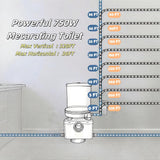 SouNor 750W Macerating Upflush Smart Toilet with Pump System for Basement,Toilets with Bidet 3-Water-inlet [ADA Tall]