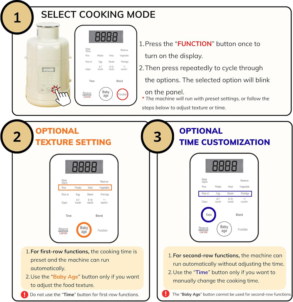 Stainless Steel Baby Food Maker Steamer, Blender, Strainer & 2 Jars