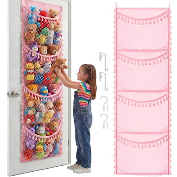 Cotton Over The Door Stuffed Animal Storage