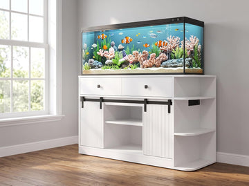 White 55-75 Gallon Aquarium Stand