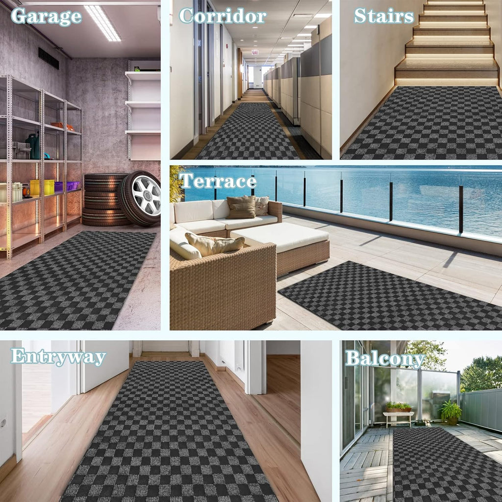 Runner Rug 3FT x 6FT, AYOHA 2'-82' Utility Carpet Runner Hallway Aisles Balcony Garages, Area Rugs with Non-Slip